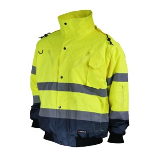 KURTKA ROBOCZA OSTRZEGAWCZA KARDIF FLC ŻÓŁTA