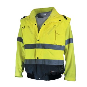 KURTKA ROB. OSTRZ. KARDIF FLC żółta XL