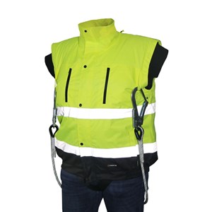 KURTKA ROB. OSTRZ. KARDIF bomber żółta XL