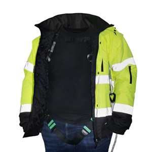 KURTKA ROB. OSTRZ. KARDIF bomber żółta XXXL