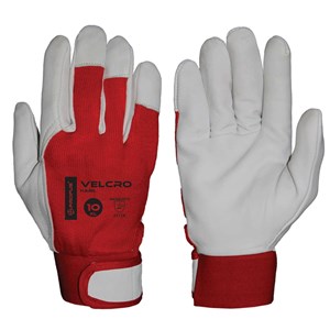 RĘKAWICE LICO VELCRO  (CZERWONE)